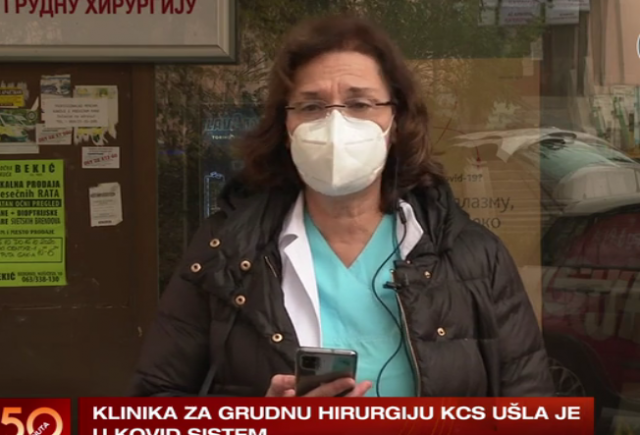 Direktorka Klinike za grudnu hirurgiju KCS: "Samo 10 odsto pacijenata diše bez kiseonika" VIDEO